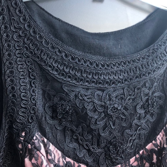 NWT Sue Wong Black and Pink Embroidered Dress - Picture 5 of 10